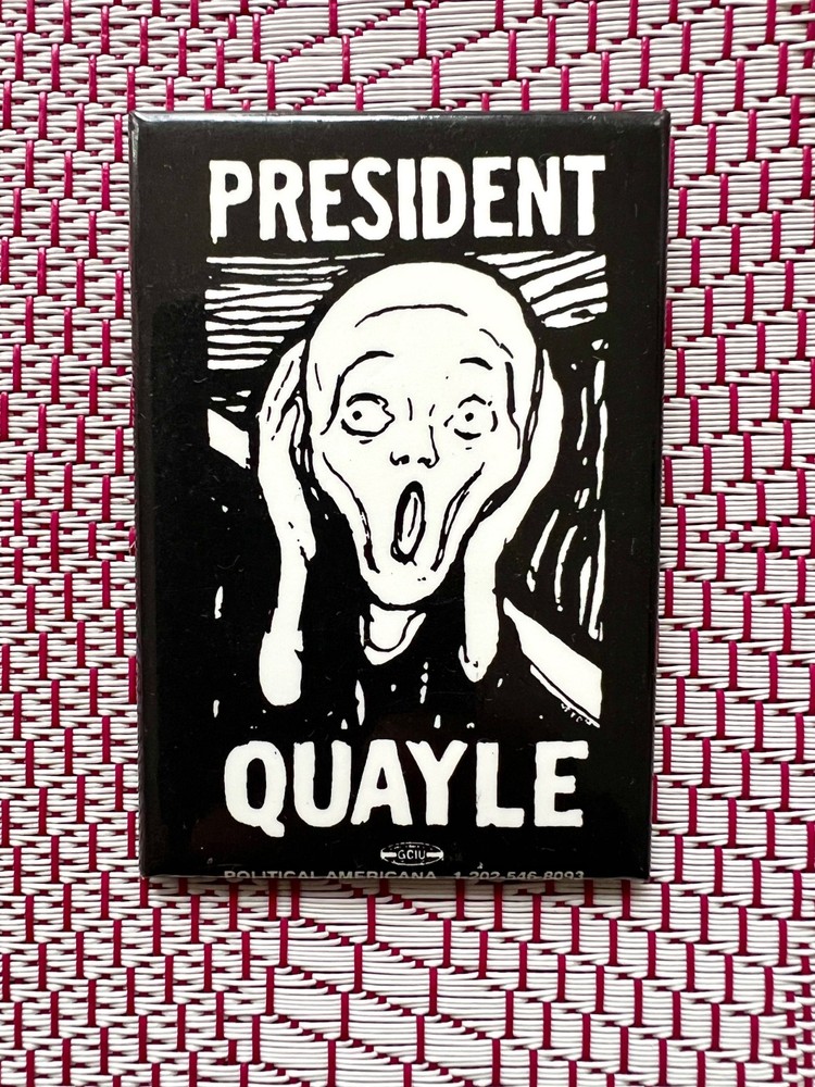 Vintage "President Quayle" Pinback Button