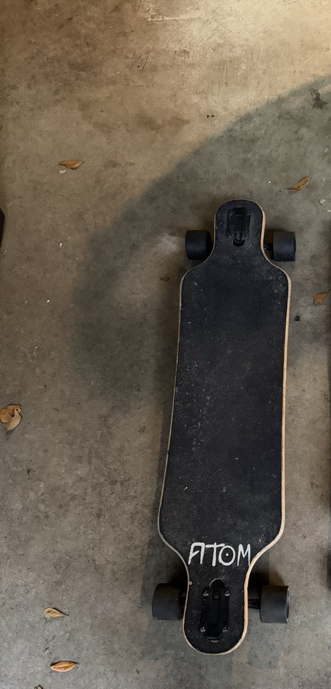 Atom Longboard Complete Area 51 Wheels Geometric Deck Design
