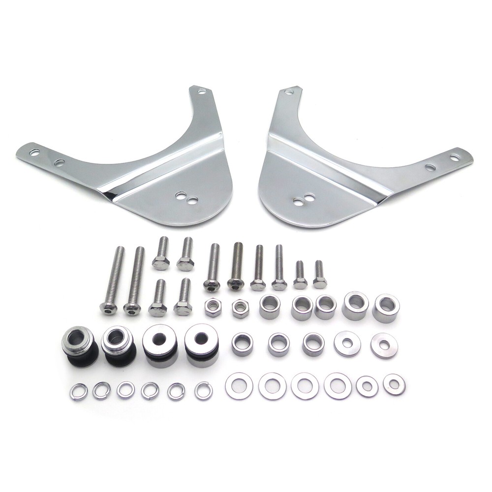 HongK 97-08 Harley Touring Chrome Sissybar Backrest Docking Hardware Kit