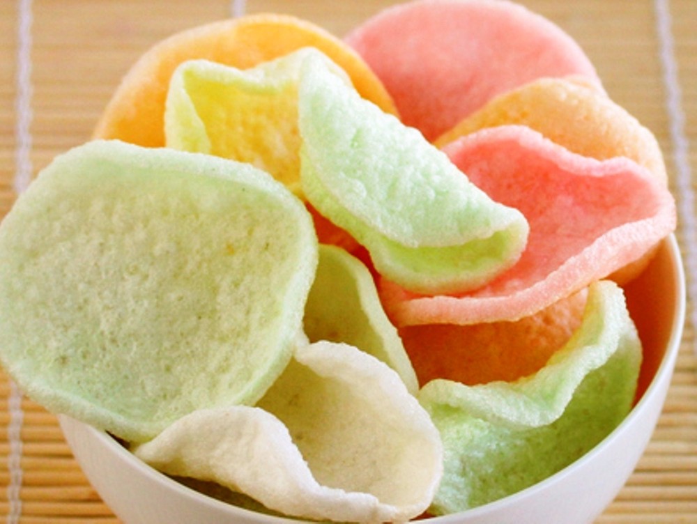 MULTI COLOR PRAWN CHIPS SHRIMP CRACKERS KRUPUK UDANG 彩色虾片 8OZ