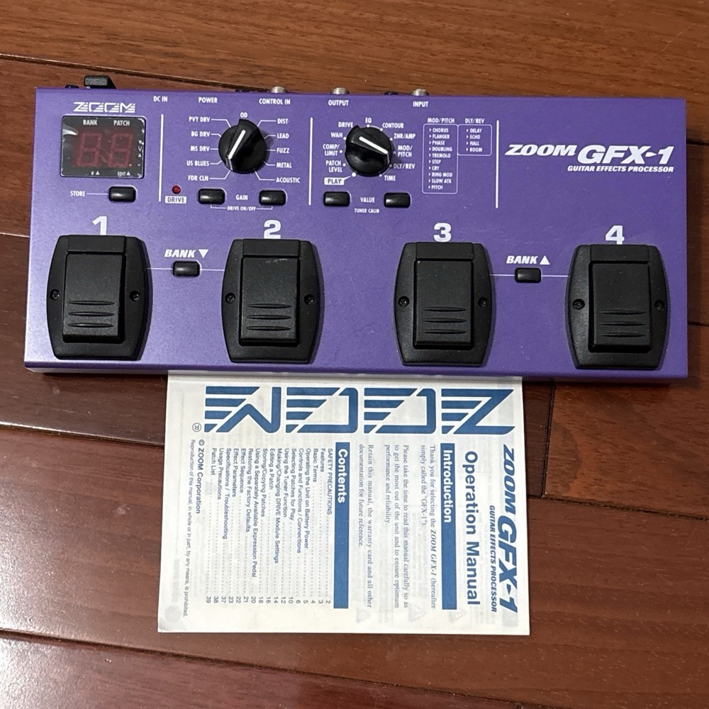 Zoom GFX-1 Guitar Effects Processor