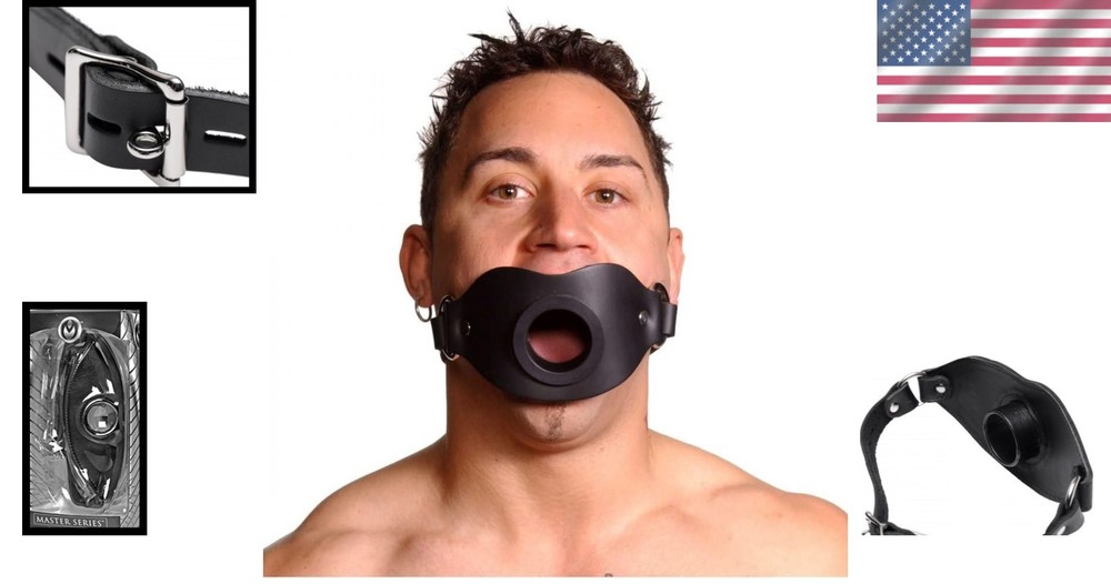Restrictive Locking Mouth Gag - Black