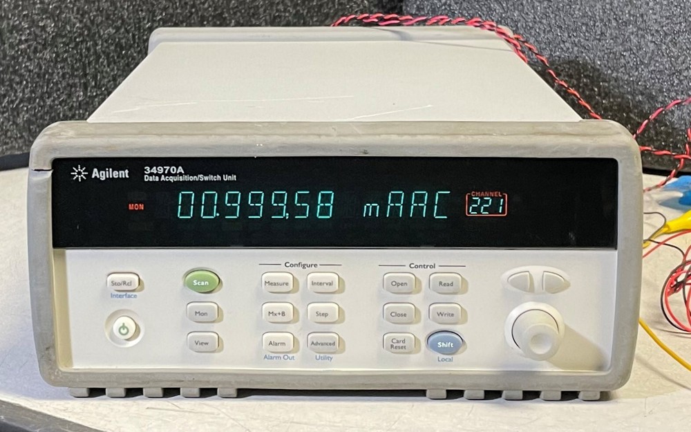 Agilent HP 34970A Data Acquisition Data Logger Switch Unit w/ 6.5 Digit DMM
