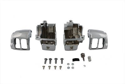 V-Twin 26-2176 Handlebar Switch Housing Kit Chrome