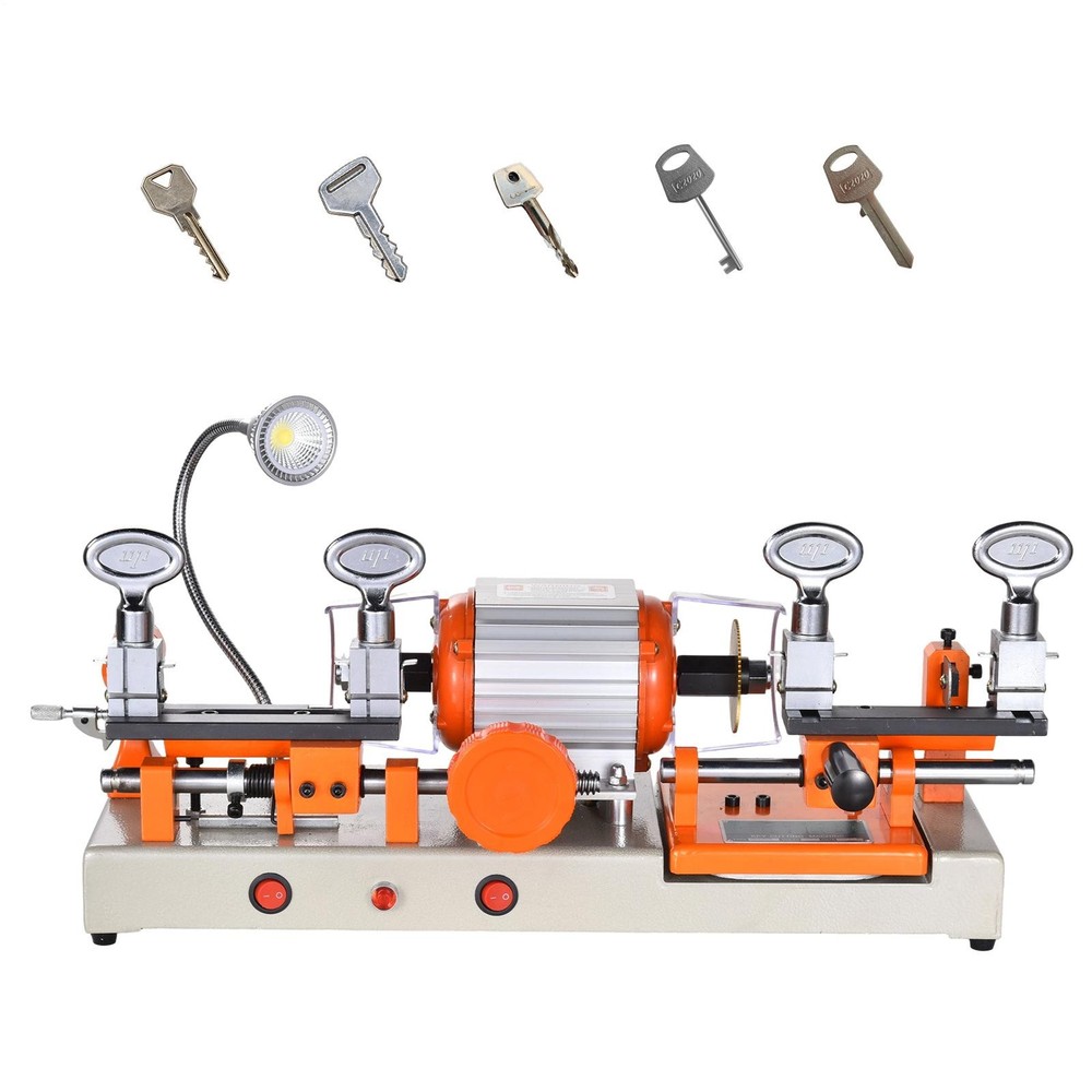 Multifunctional 2 Head Key Duplicating Machine Key Cutter Copier Locksmith Tool