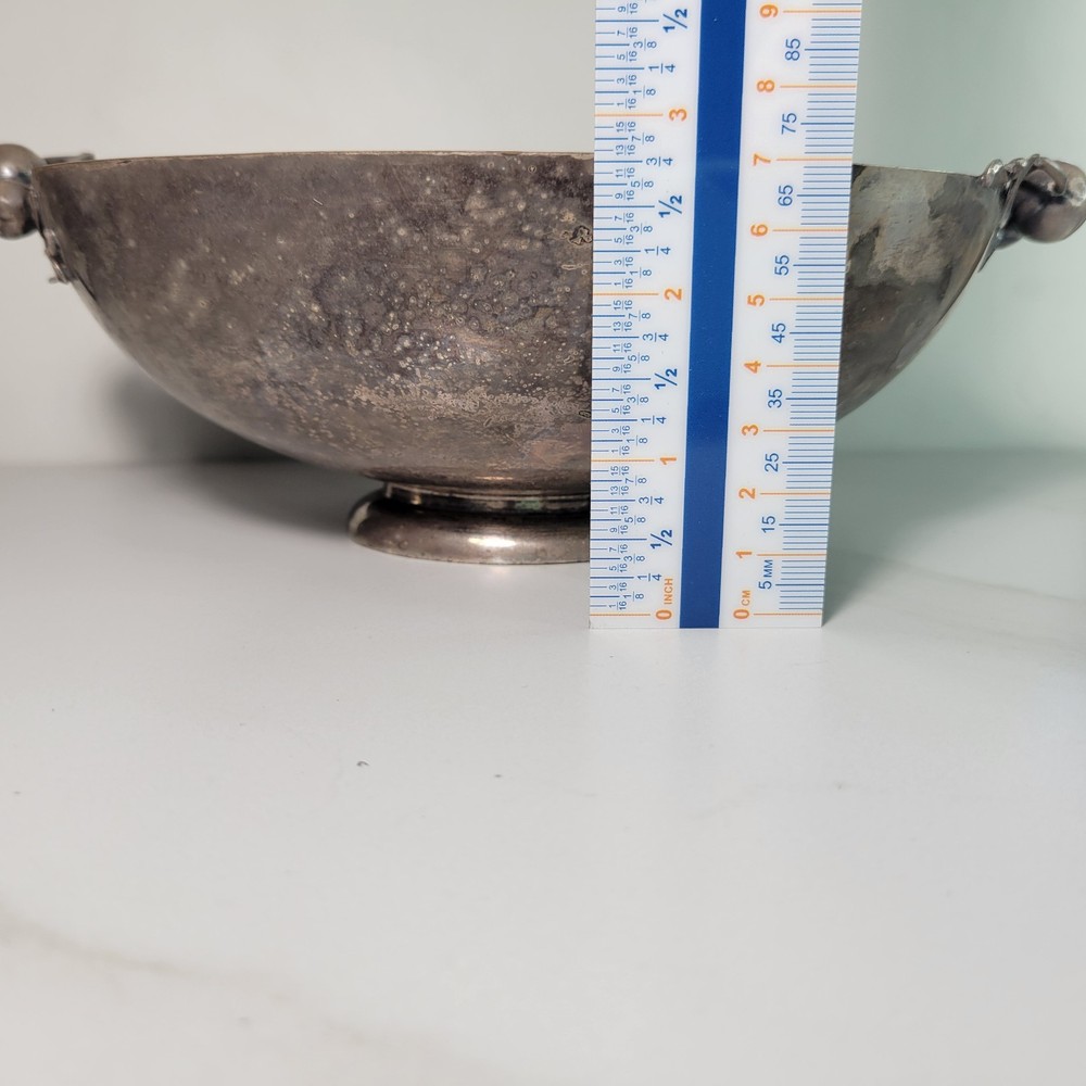 Wilcox Siver Co Silverplate Footed Oval Bowl Silver Plate