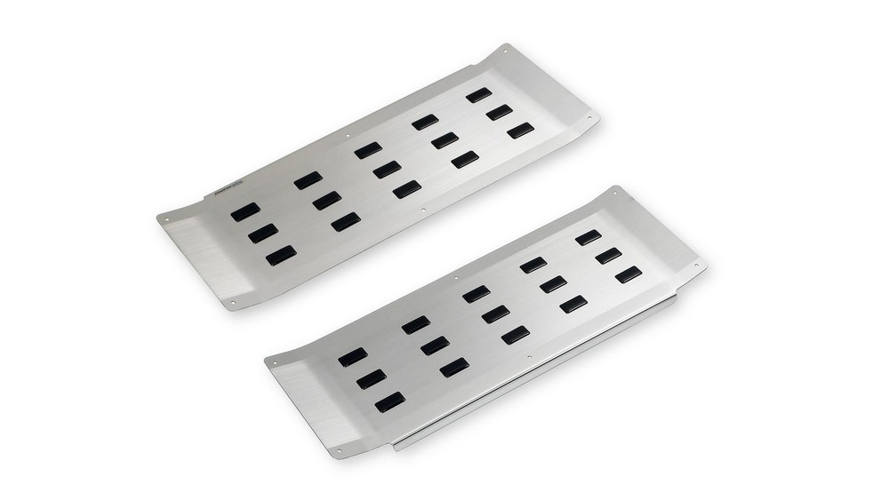 Front Interior Step Covers for VW Transporter 2019-2023 Black | Silver