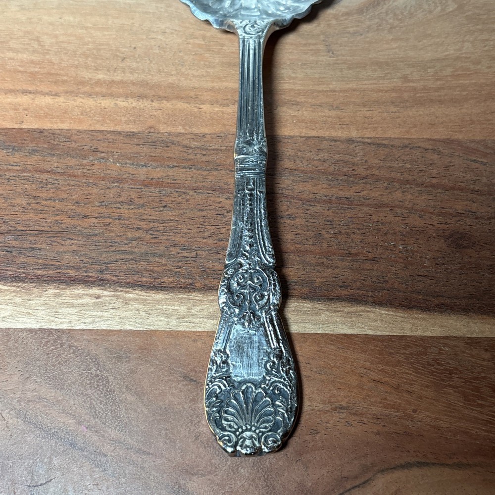 Antique Unique Silver Plated Bottle Opener Serving Spoon - Unusual Bar Ware