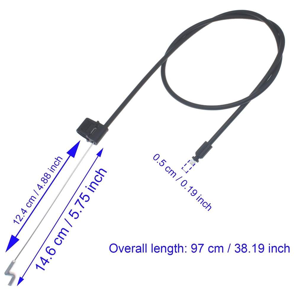1 PCS Couch Recliner Pull Cable 38 Inch Release Replacement S-Hook 5.75 Inch