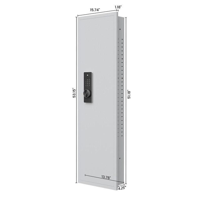 53 Password Touch Panel In-Wall Safe, Hidden Wall Gun Safe For Rifles With