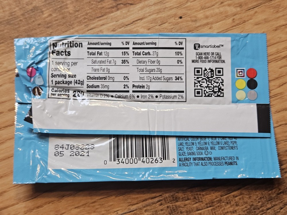 2020 Kit Kat Birthday Cake Wrapper RARE