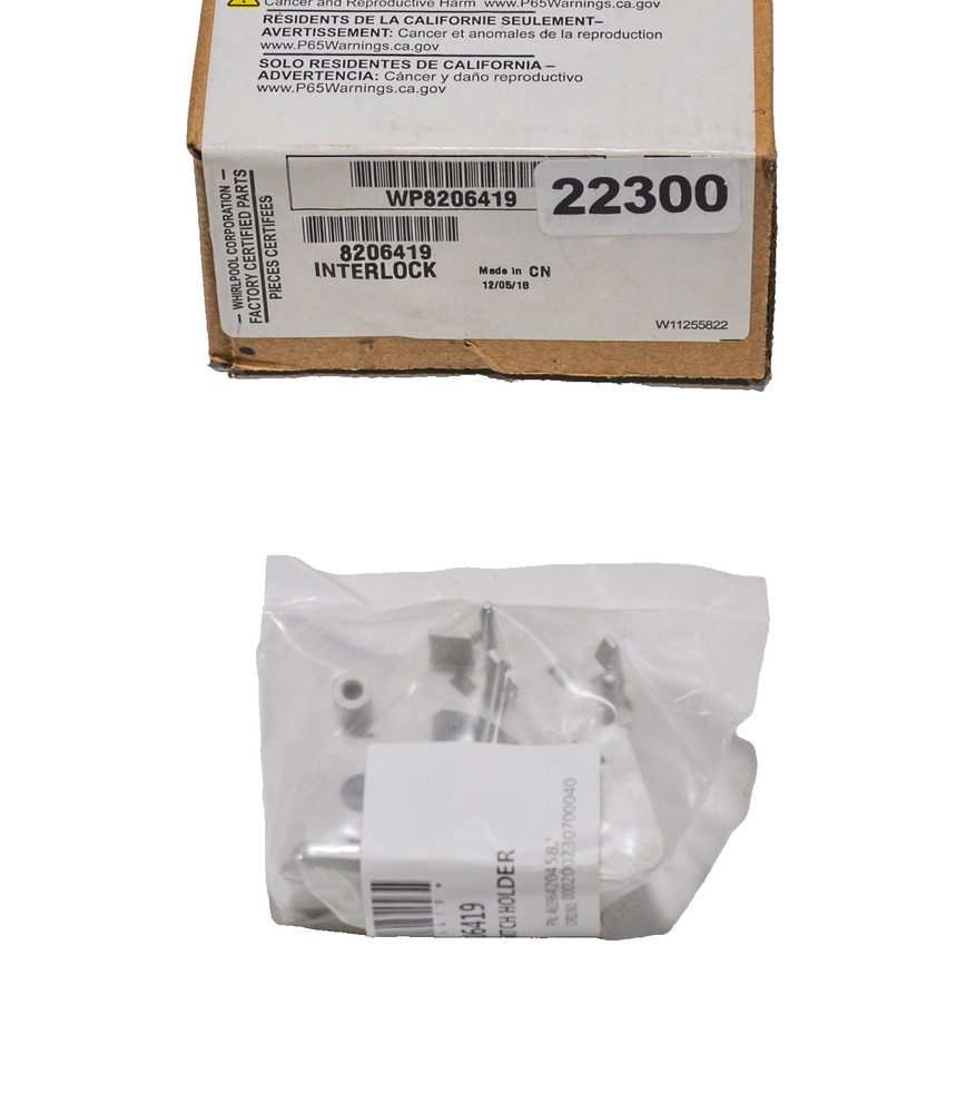 Whirlpool 8206419 Microwave Interlock Switch
