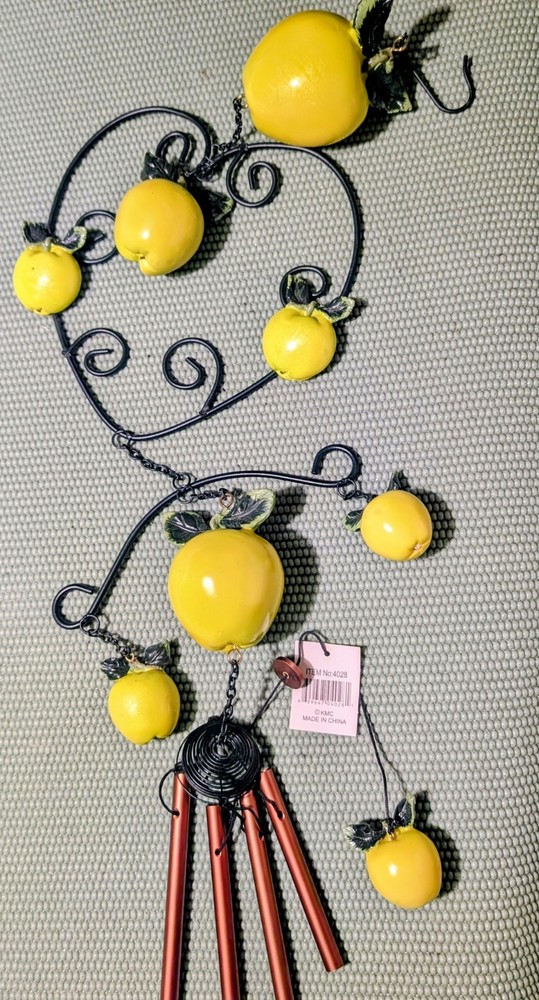 KMC Green Apple Hand Painted Decorative Wind Chime