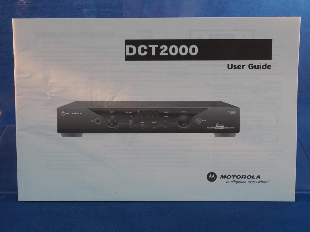 Motorola DCT 2000 Instructions Manual