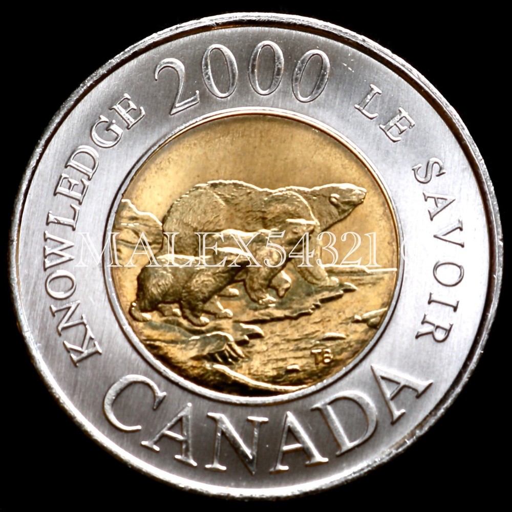 🇨🇦​ CANADA 2000 "PATH OF KNOWLEDGE" 2 DOLLARS **CHOICE** UNCIRCULATED