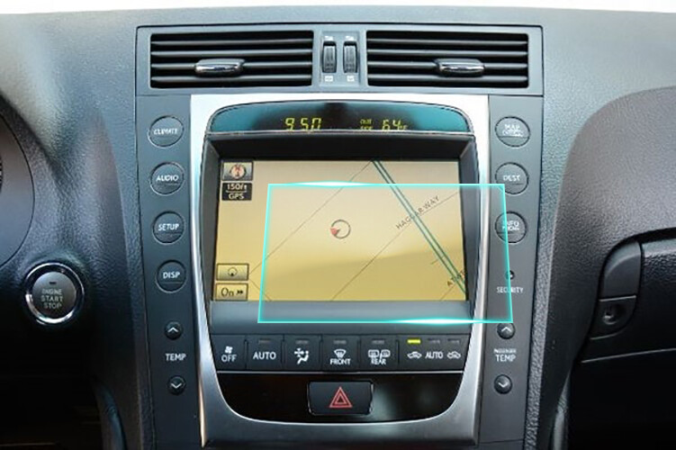 Crystal Clear Screen Protector for 2011 Lexus GS350 Vehicle Navigation