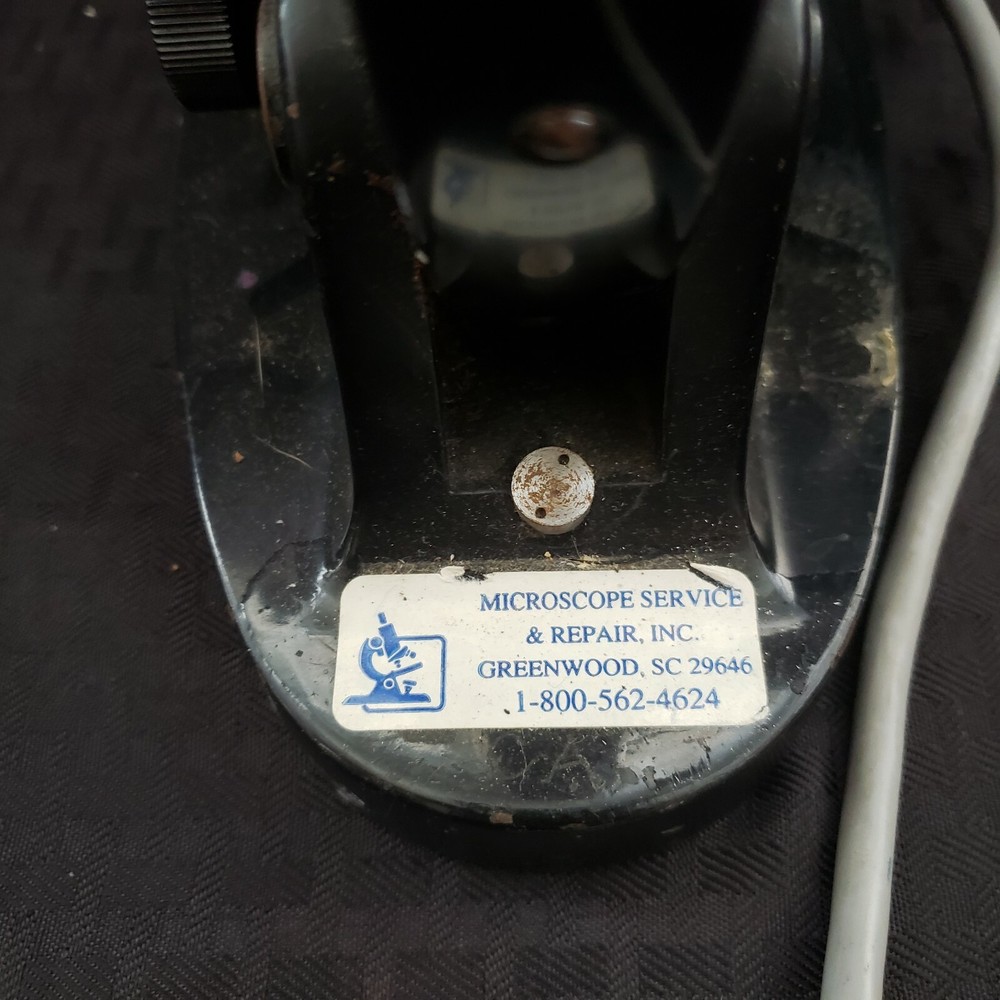 Vintage Original Graf Apsco Slide Microscope With Light