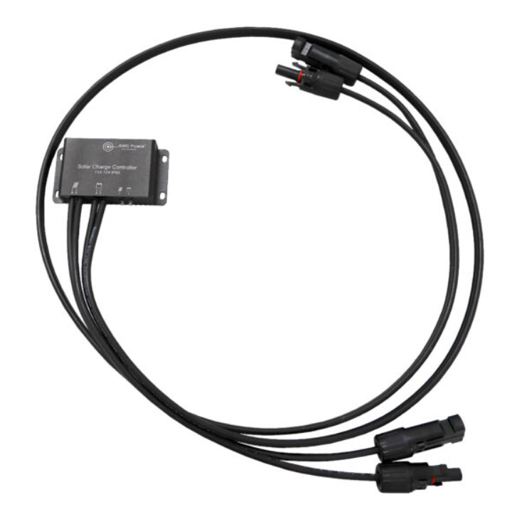 AIMS SCC11ARPM Solar Charge Controller Waterproof 11 Amps with Cables