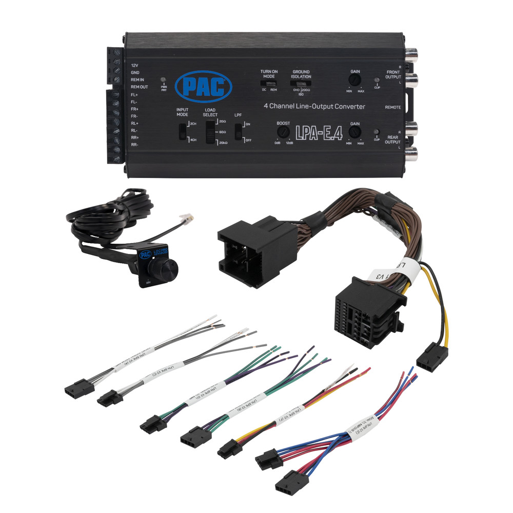 PAC Amplifier Integration Solution for 2018-2024 Non-Amp Ford LPHFD31+LPA-E.4