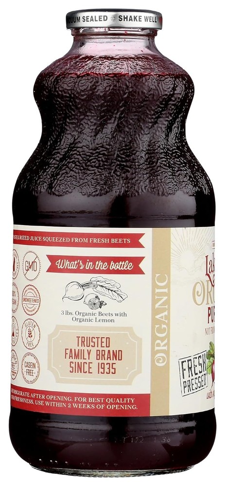 Organic Beet Juice 32 Fl Oz - Fresh Pressed, , Nutrient-Packed Refreshment