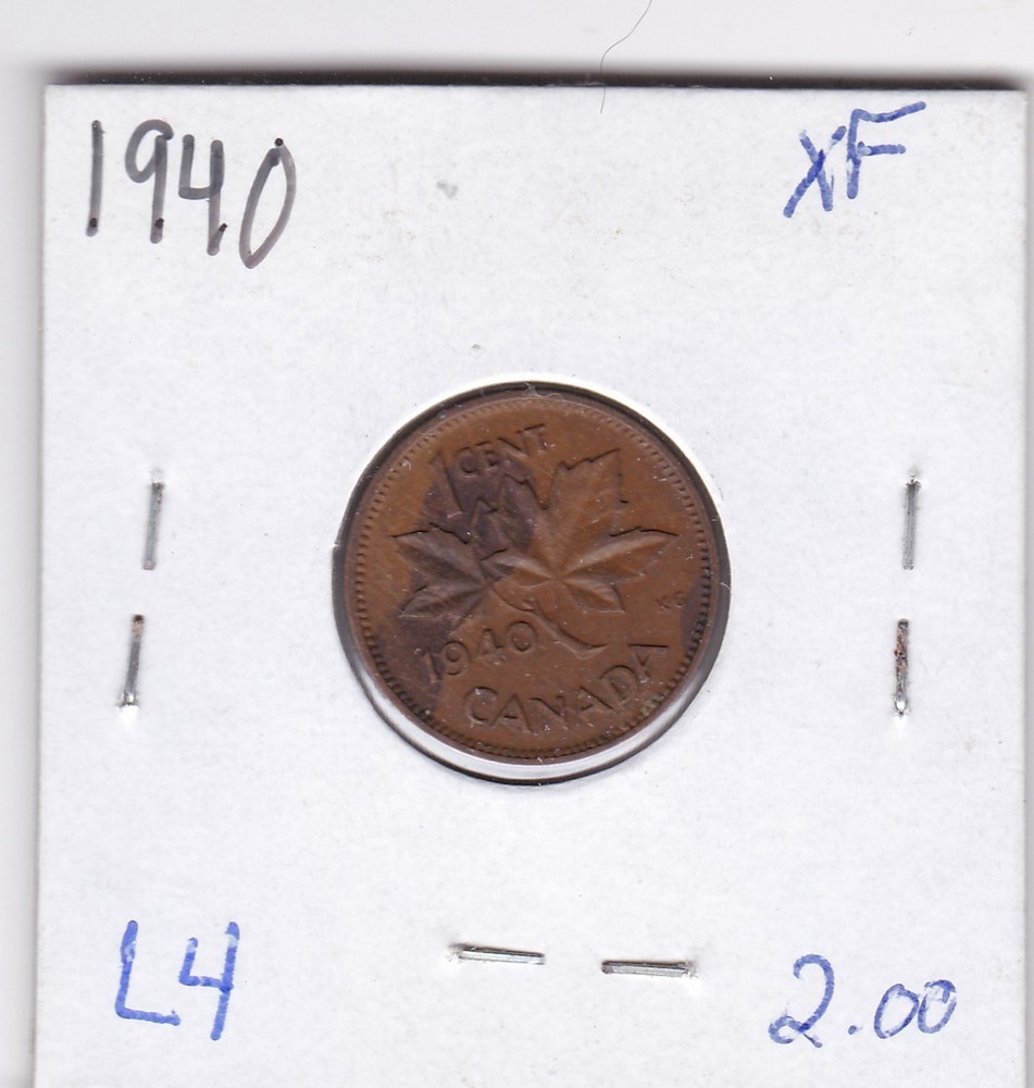 1940 Canada One Cent L4