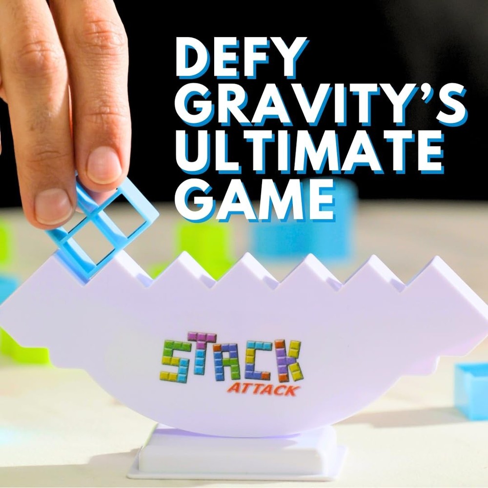 Stack Attack Tower Game, Fun Balance Games 6.7 inches (L) x 2.3 (W)