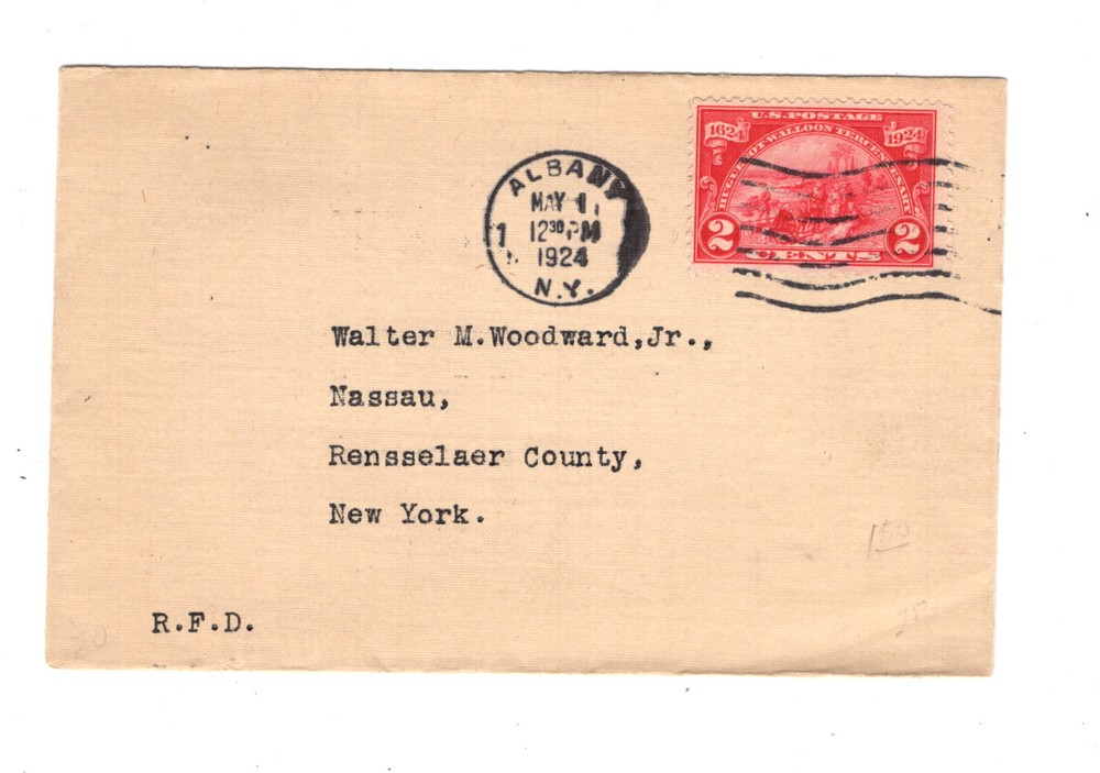 US    615   nice  first  day  cancel   cover  1924