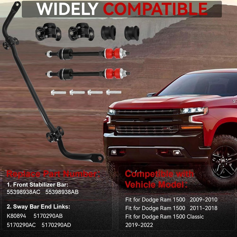 55398938AC Front Stabilizer Bar for Dodge Ram 1500