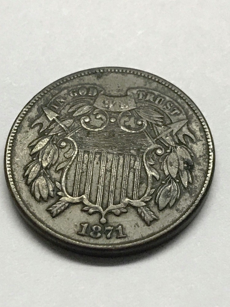 1871 Two Cents VF+ #11113