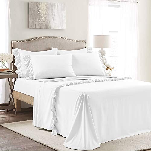 Reyna Ruffle 6 Count King White