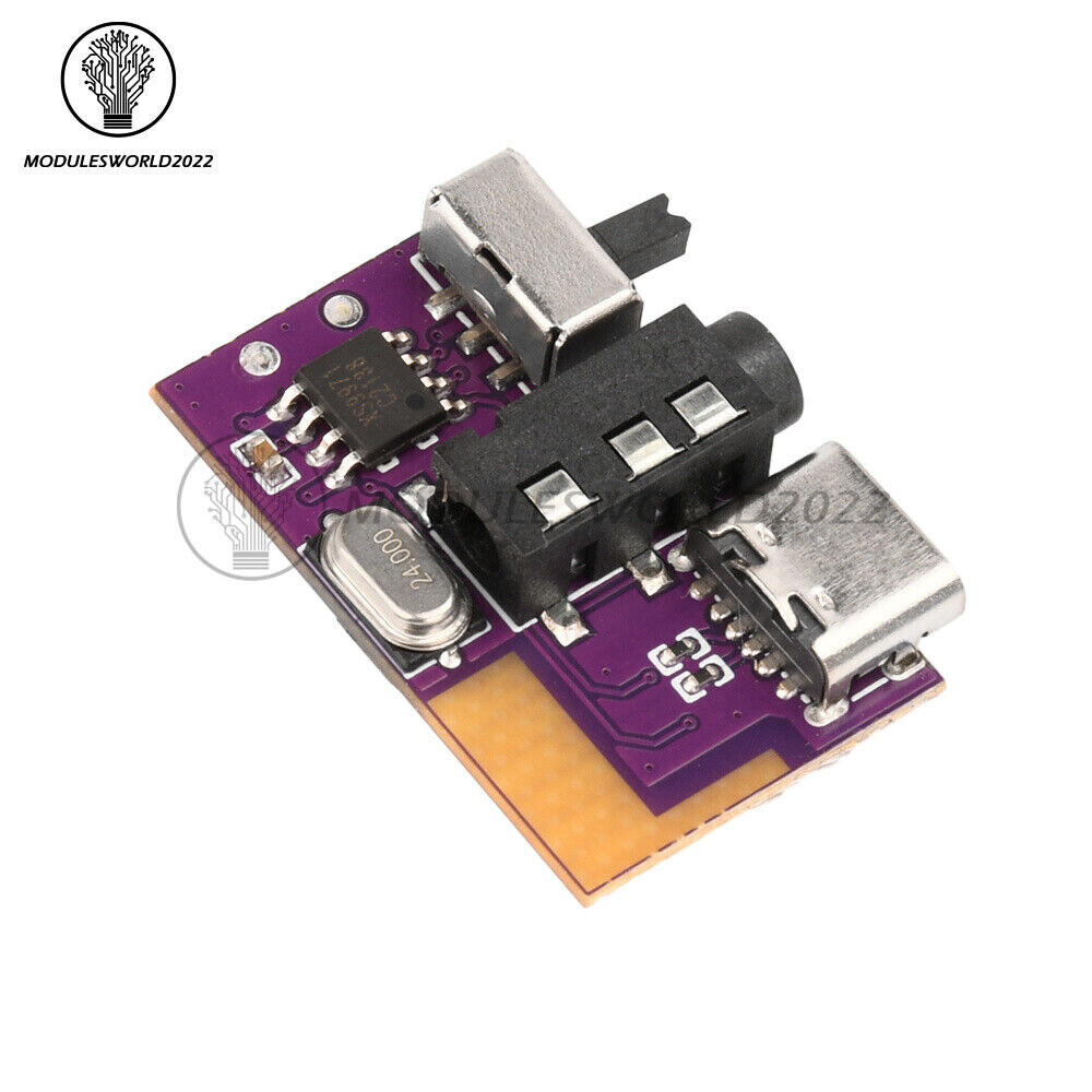 DC3.5V-5V 10W Type-C Bluetooth Mono Audio Amplifier Decoder Board TWS 3.5mm DIY