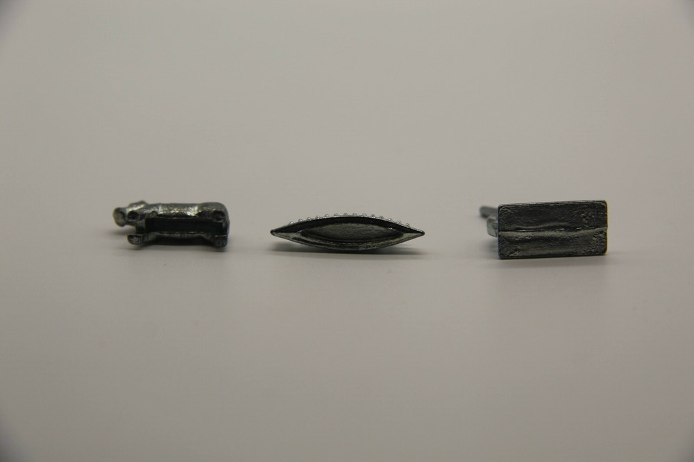 Hasbro Monopoly Game 9 Replacement Token Pewter Pieces