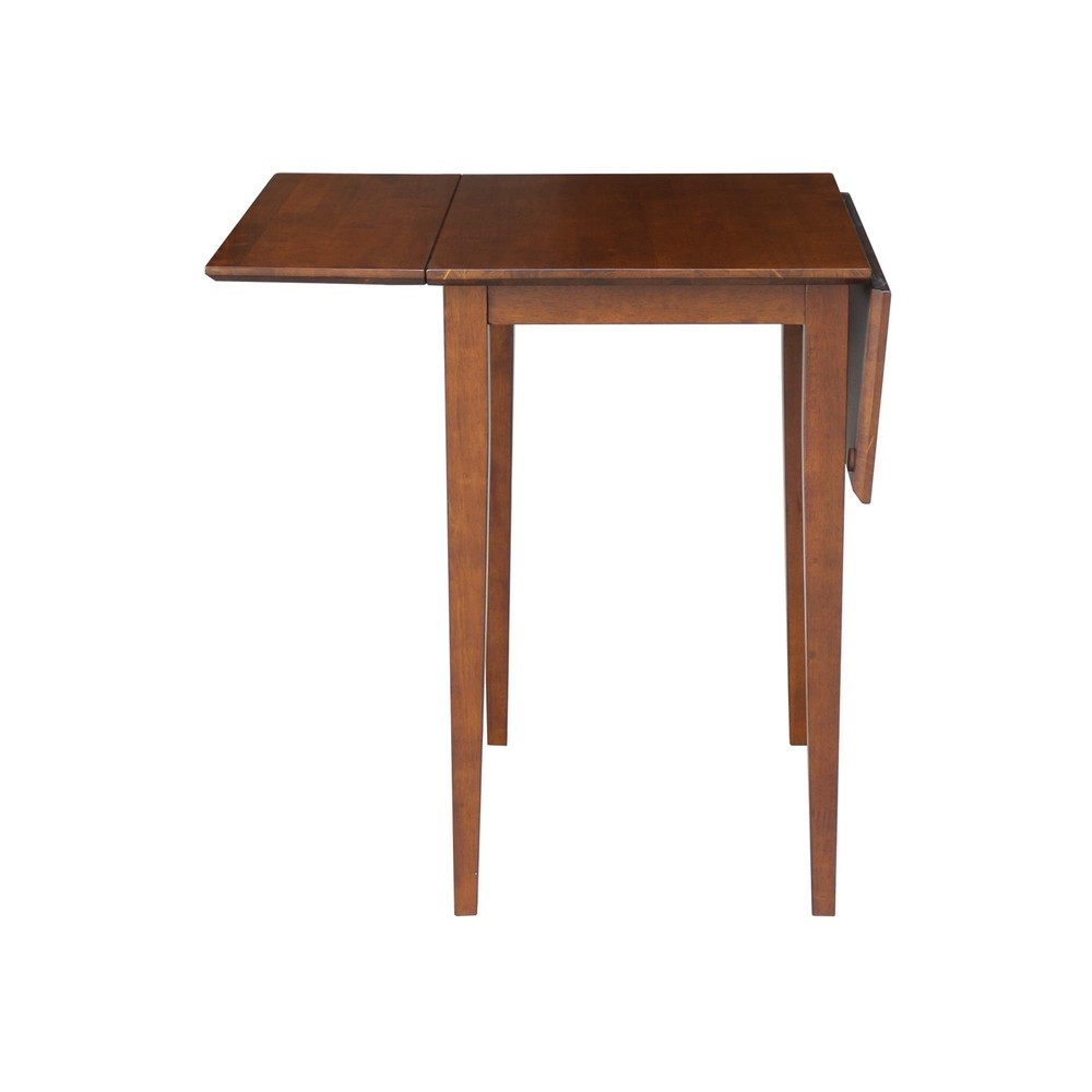 IC International Concepts Small Drop Leaf Dining Table with Dual 9" Drop Leaf