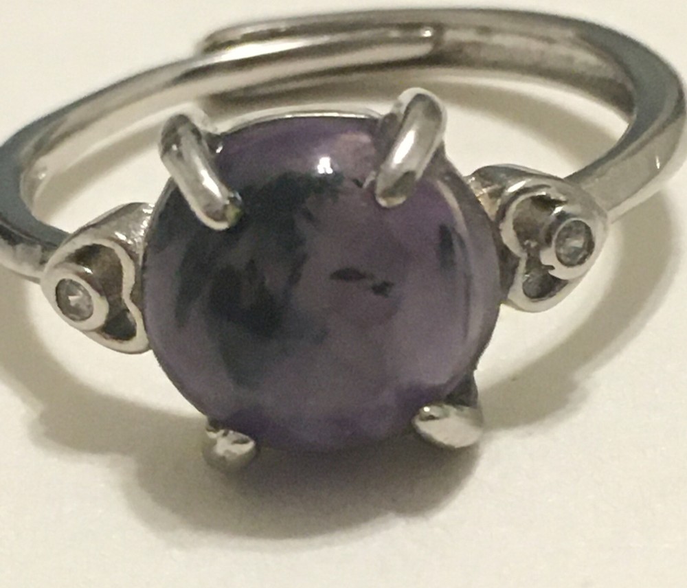 charoite ring adjustable to size 6 & 7