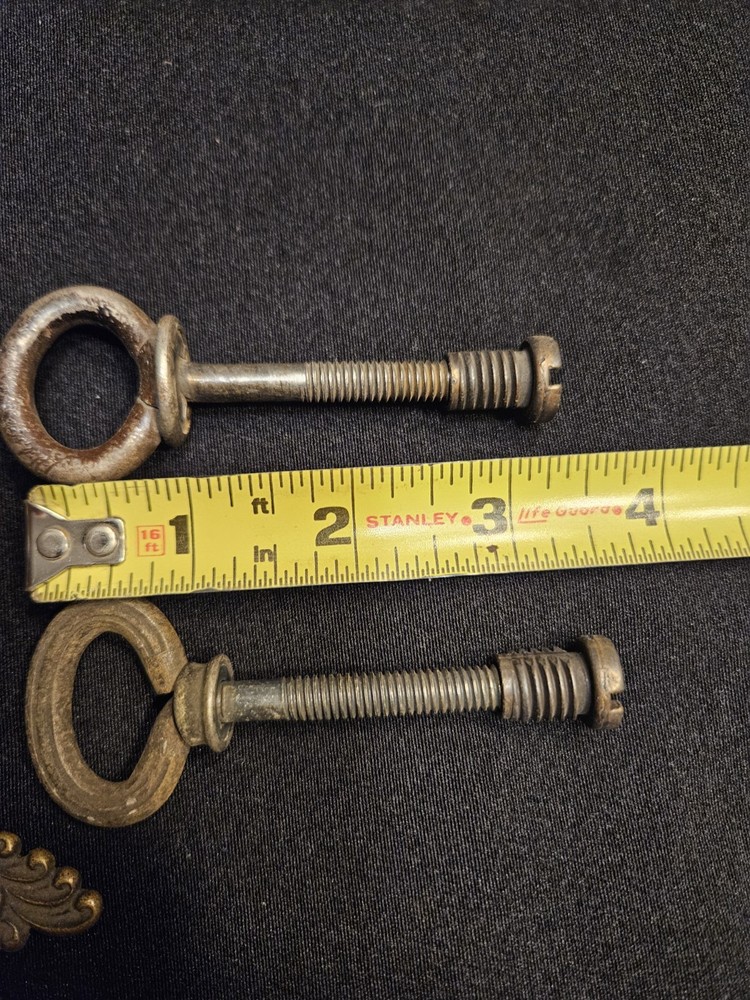 ANTIQUE CHEVAL MIRROR MOUNTING HINGES