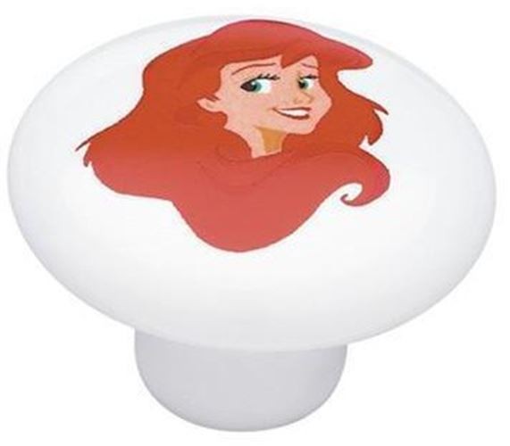 1-1/2" Princess Ariel Ceramic Knob