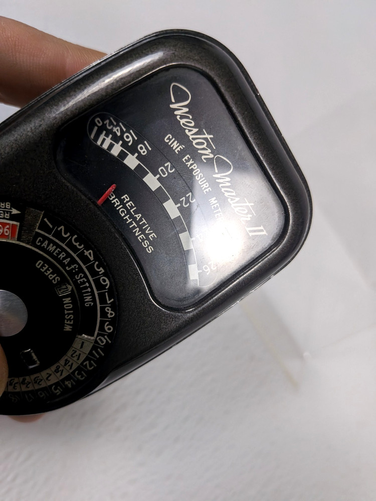 Weston Master II Model 736 Cine Exposure Light Meter - Tested, Nice Condition