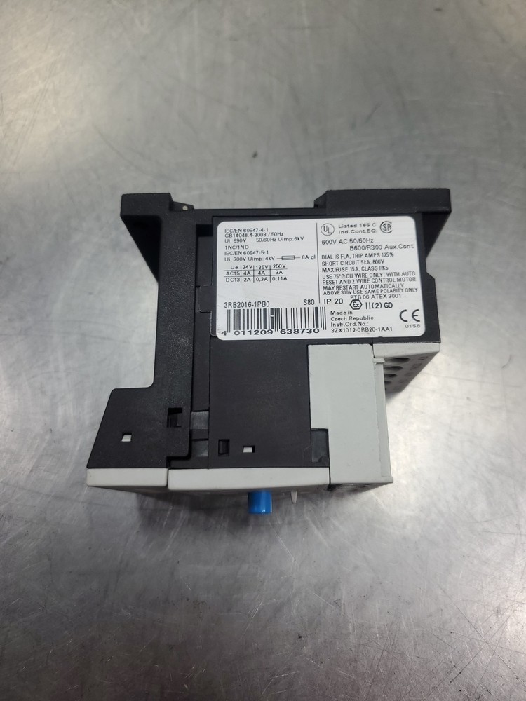 SIEMENS 3RB2016-1PB0 SOLID STATE OVERLOAD RELAY w/3RB2913-0AA1 MODULE 4E-51