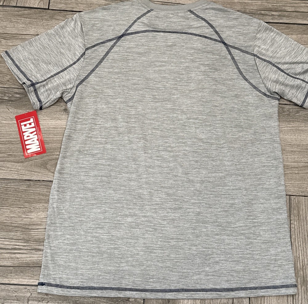2016 Captain America Shield Logo Licensed Marvel Performance T-Shirt Size Large