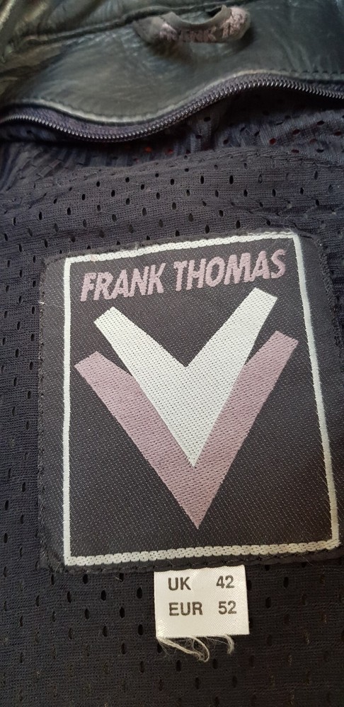 Frank Thomas motorcycle leather jacket. UK 42/ EU 52.