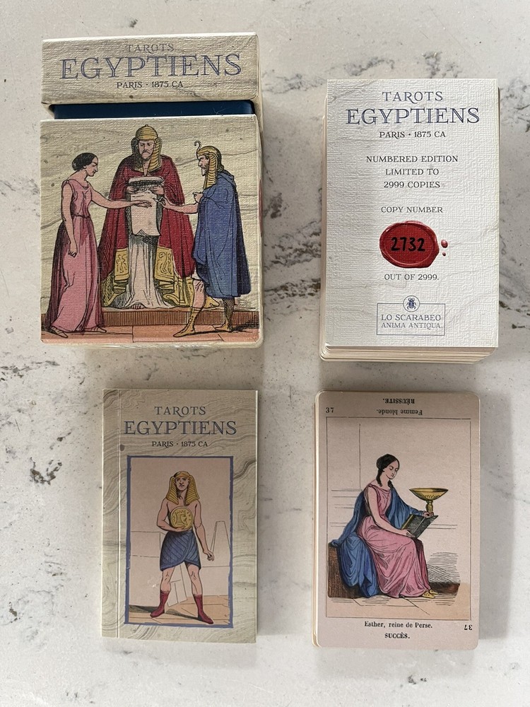 Lo Scarabo Tarots Egyptiens Rare Numbered Deck - NEW