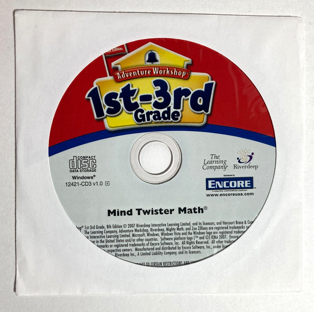 Adventure Workshop 1st-3rd Grade 8th Ed CD-ROM for PC Windows