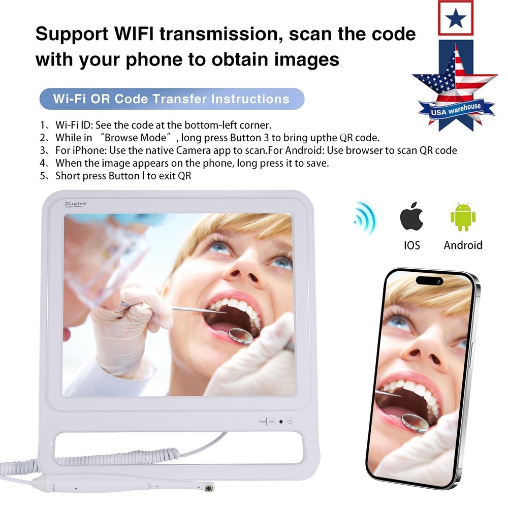 Wifi Conntction Function Dental Intra Oral Camera