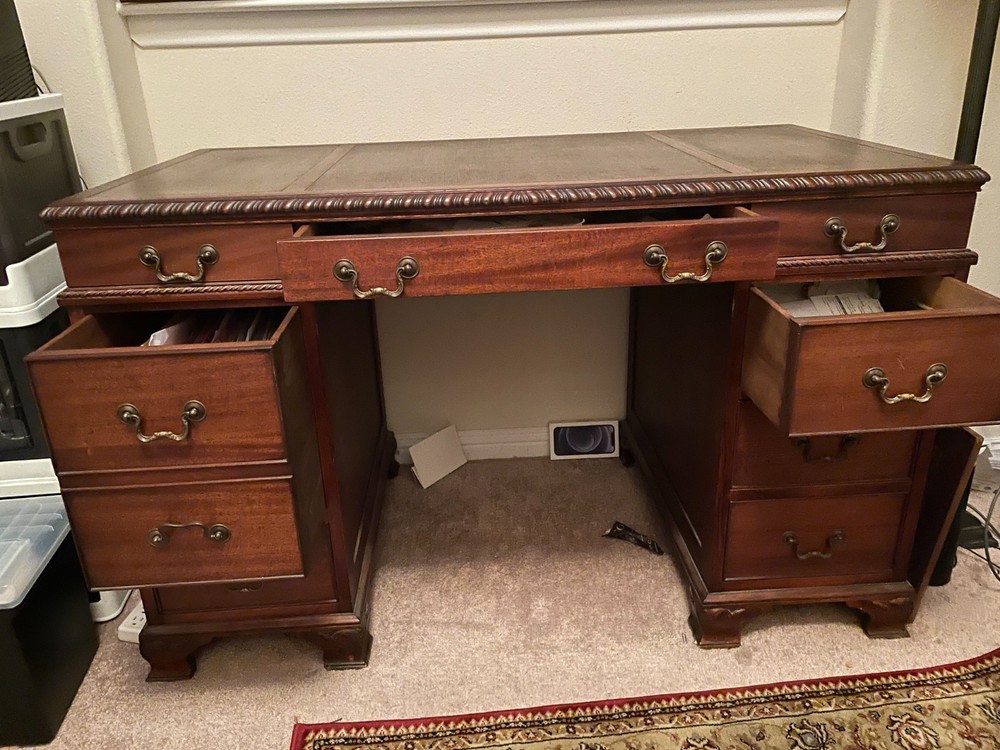 Vintage 1940s executive desk
