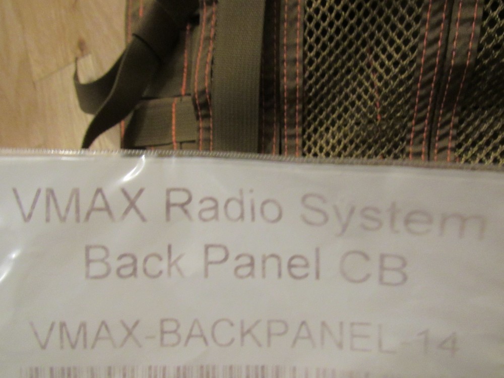 Tactical Tailor Back Panel VMAX Radio system CB