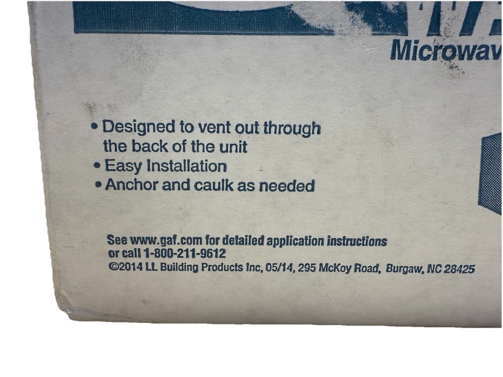 GAF Master Flow 3.25inx10in Rectangular Appliance Wall Vent