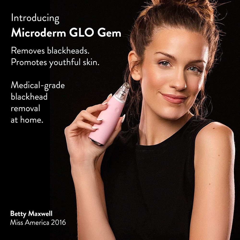 Microderm GLO GEM Diamond Microdermabrasion & Suction Tool - Blackhead removal