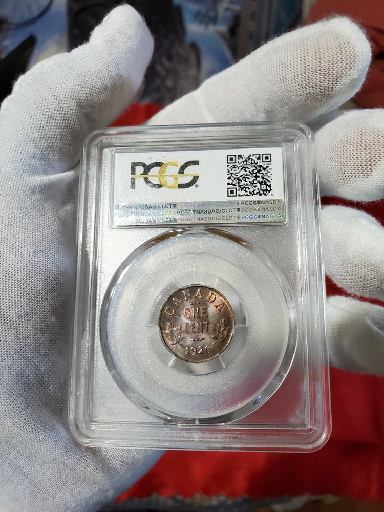 1926 Canada 1 Cent PCGS MS-65 BN. Extremely Rare Key Date