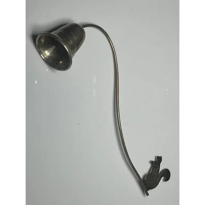 Vintage Sterling Silver Squirrel Candle Snuffer
