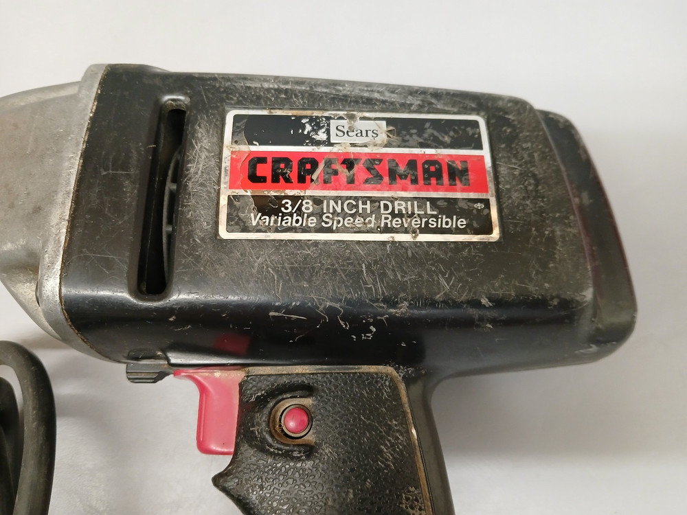 Vintage Sears Craftsman 3/8 Inch Variable Speed Reversible Drill Tested